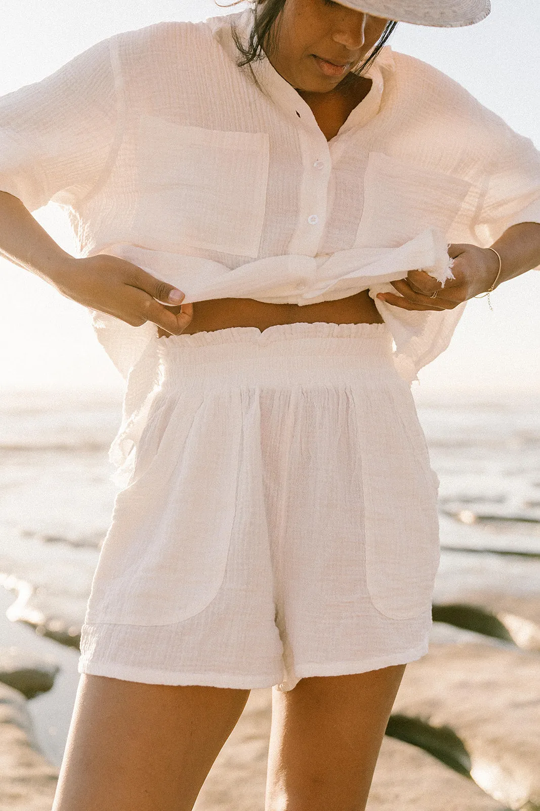 Breezy Gauze Set White