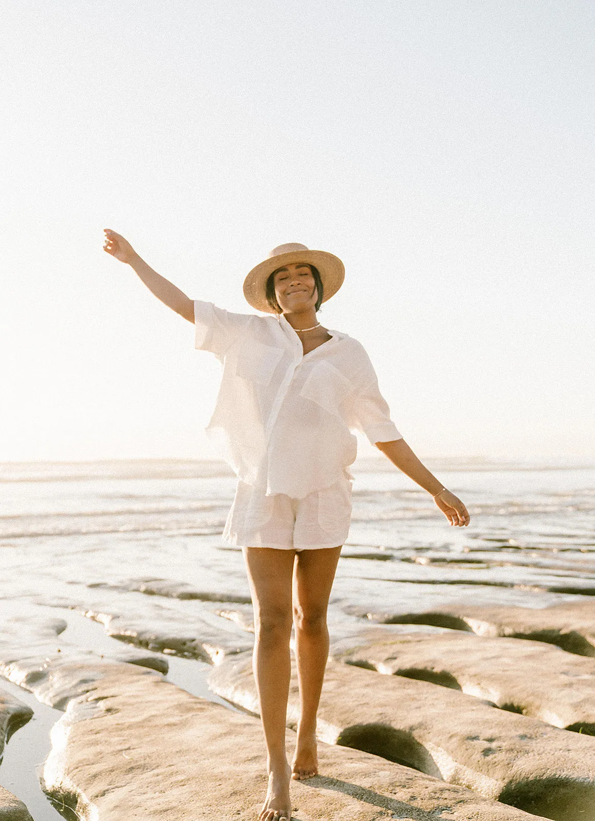 Breezy Gauze Set White