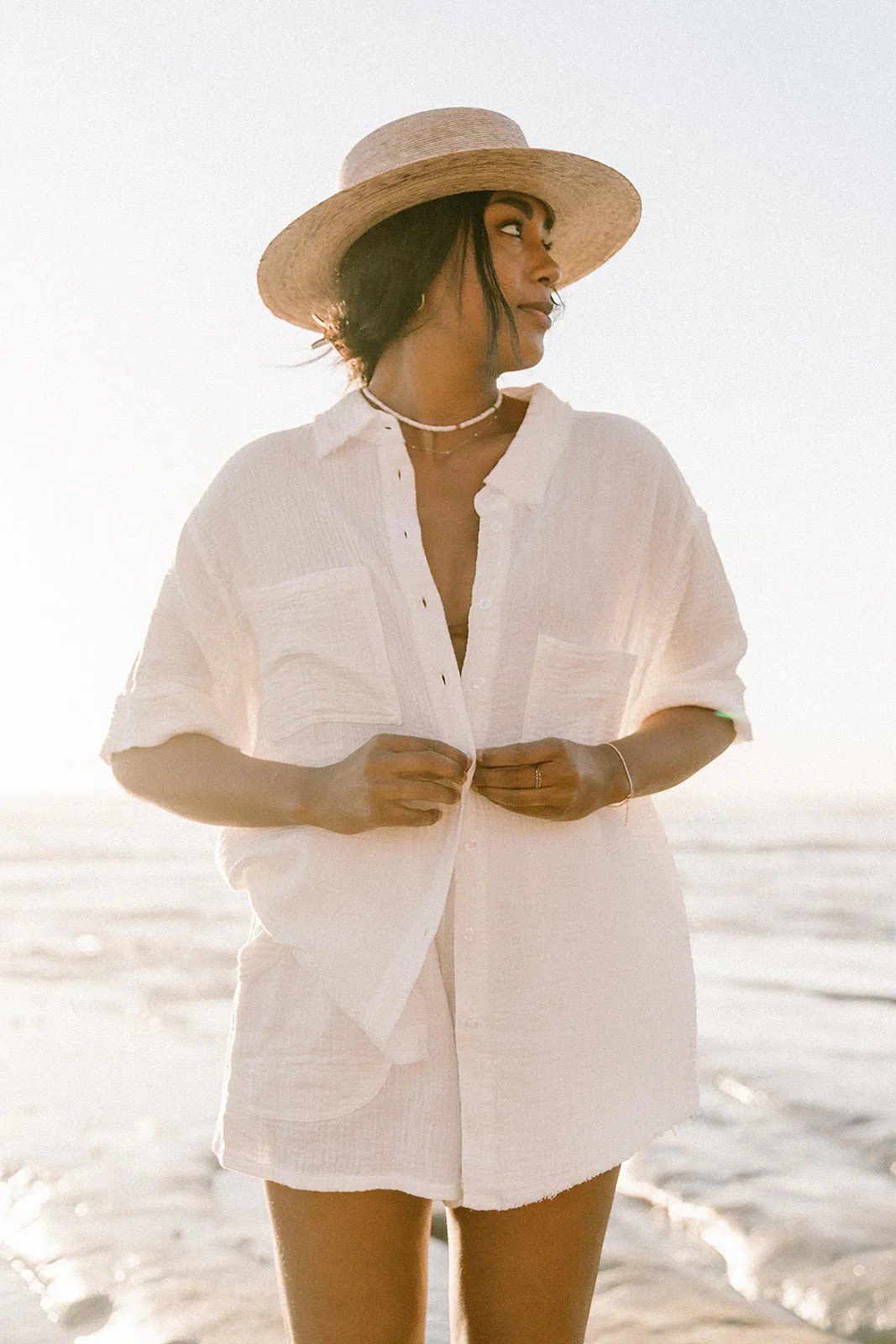 Breezy Gauze Set White