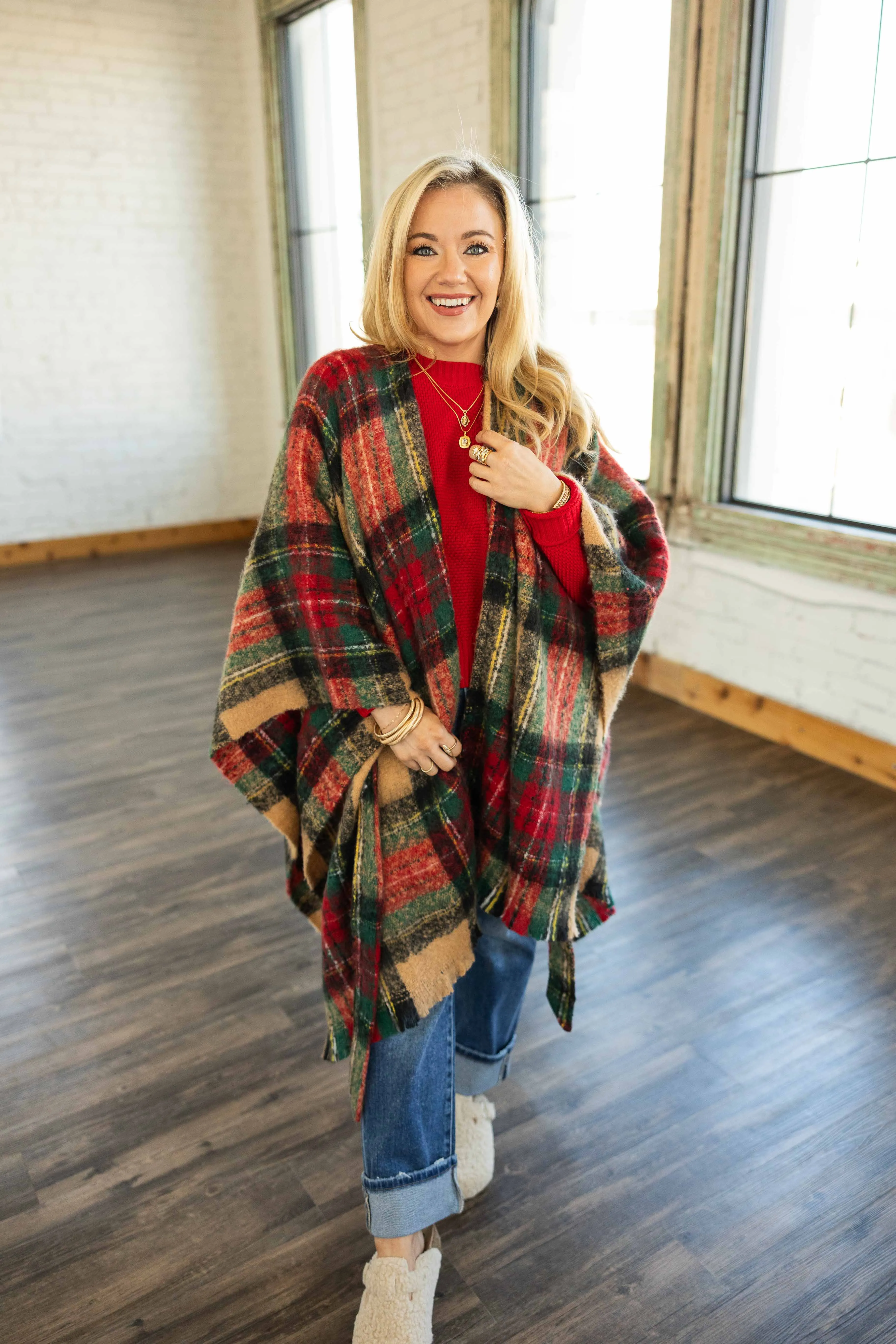 BRINLEY BELTED PONCHO