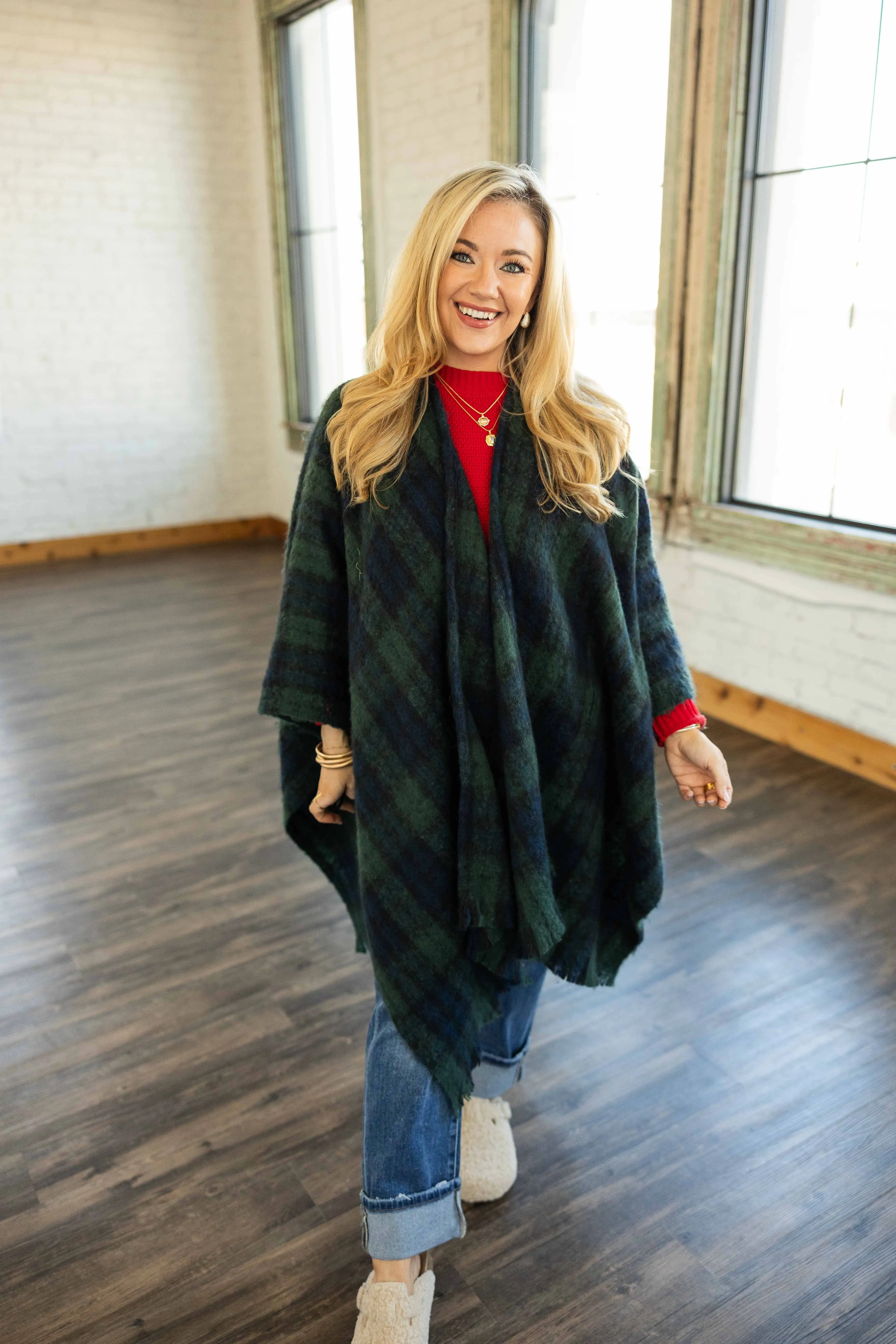 BRINLEY BELTED PONCHO
