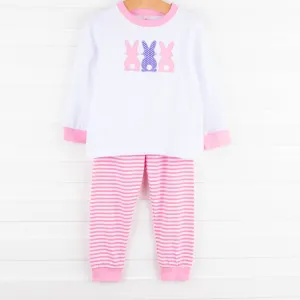 Bunny Tails Applique Soft Set, Pink