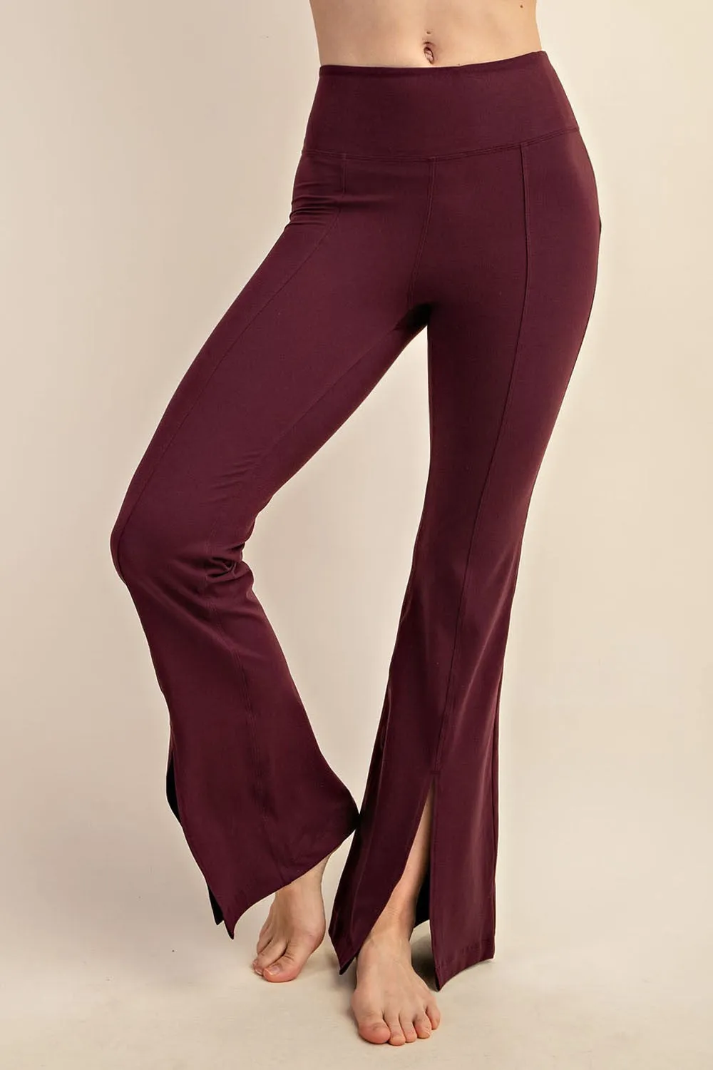 BUTTER HIGH WAIST FULL LENGTH FLARED LEG