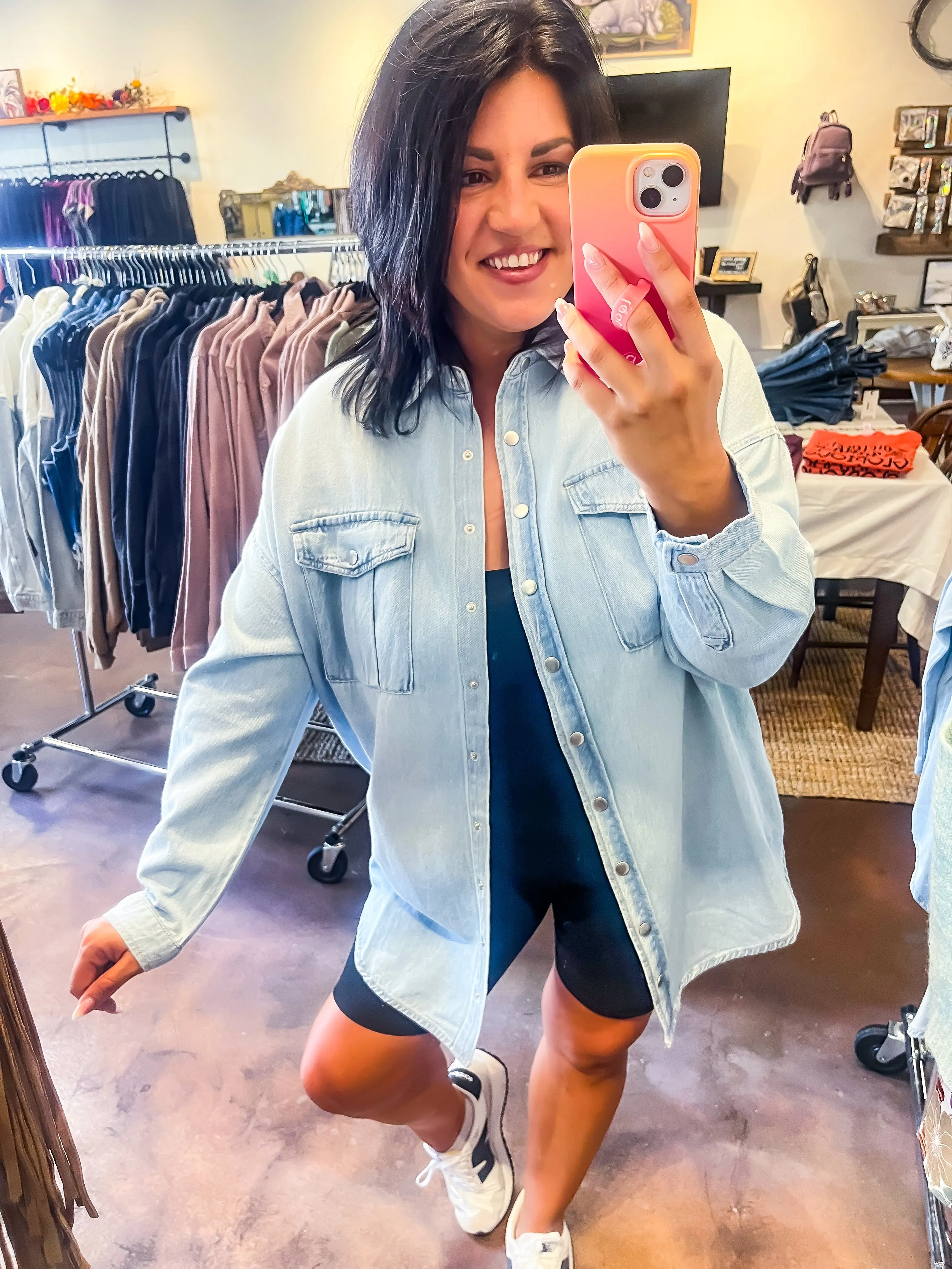 Callista Denim Shirt Dress