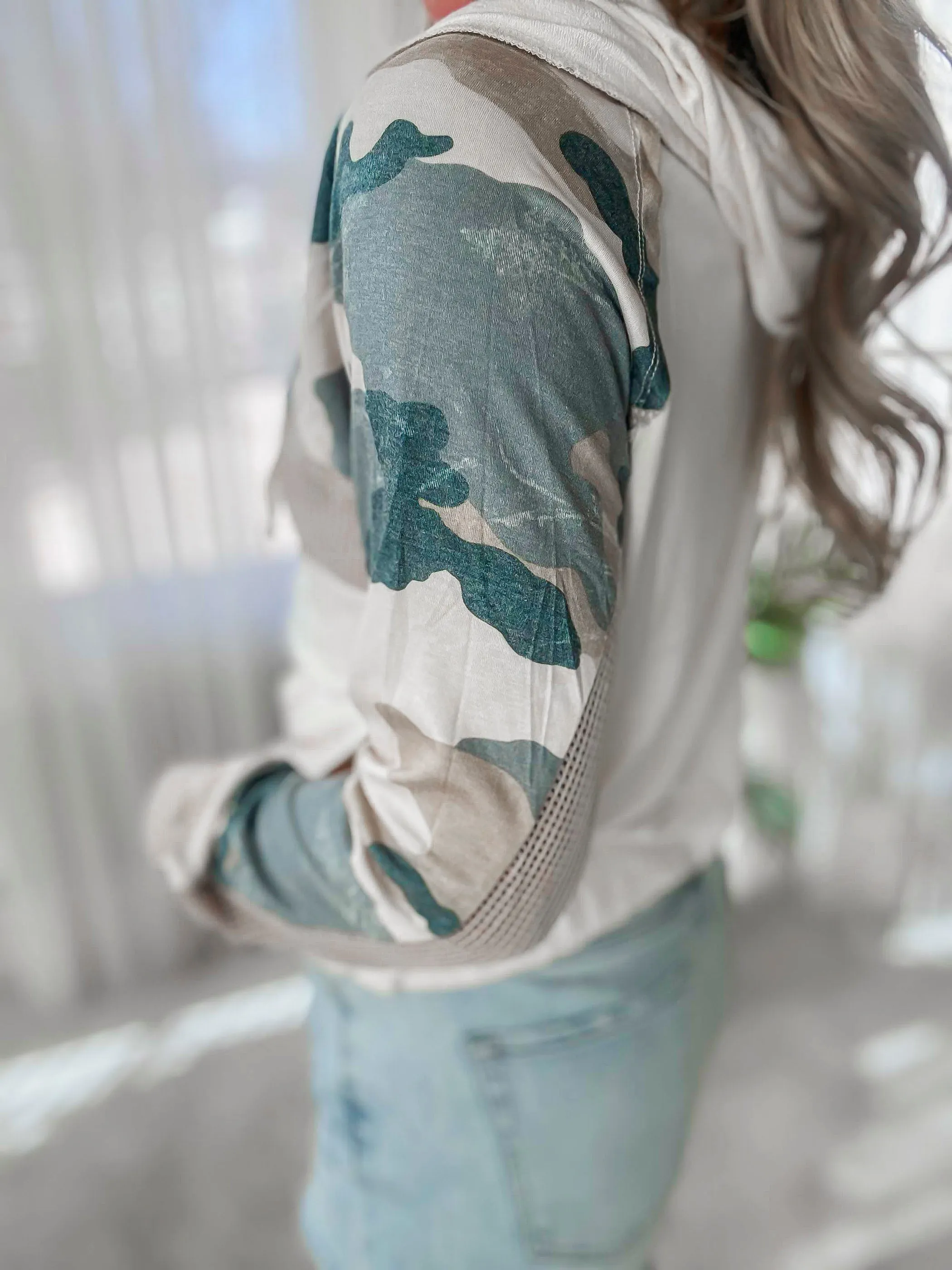 Camo Block Zip-up Hoodie | MYSTREE