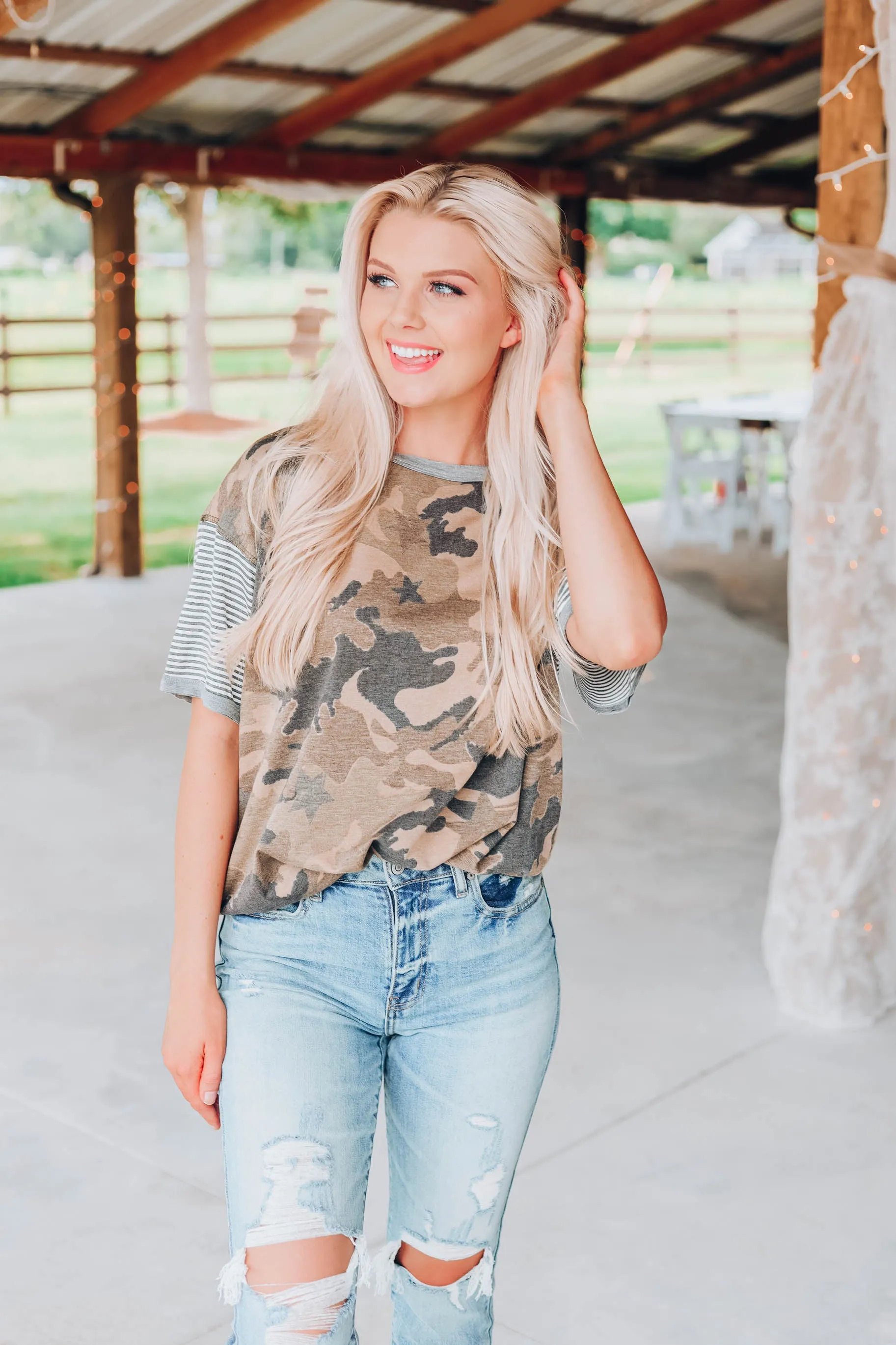 Camo Kinda Girl Top