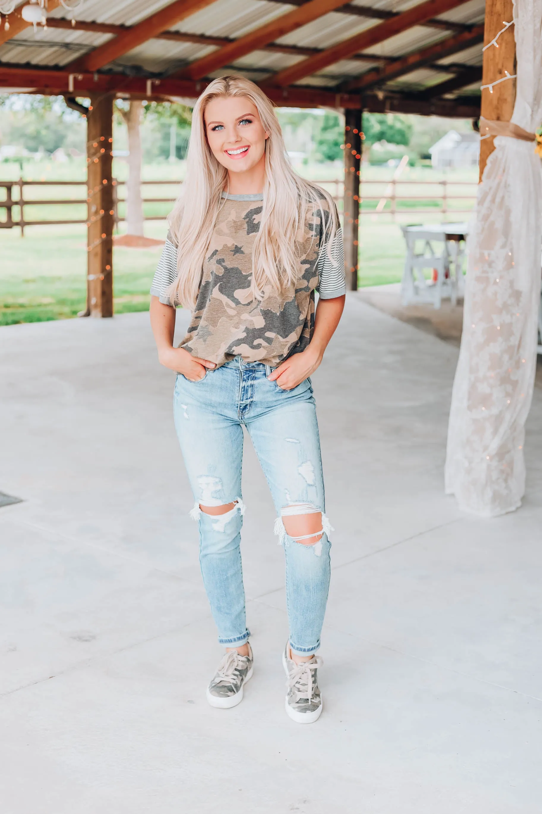 Camo Kinda Girl Top