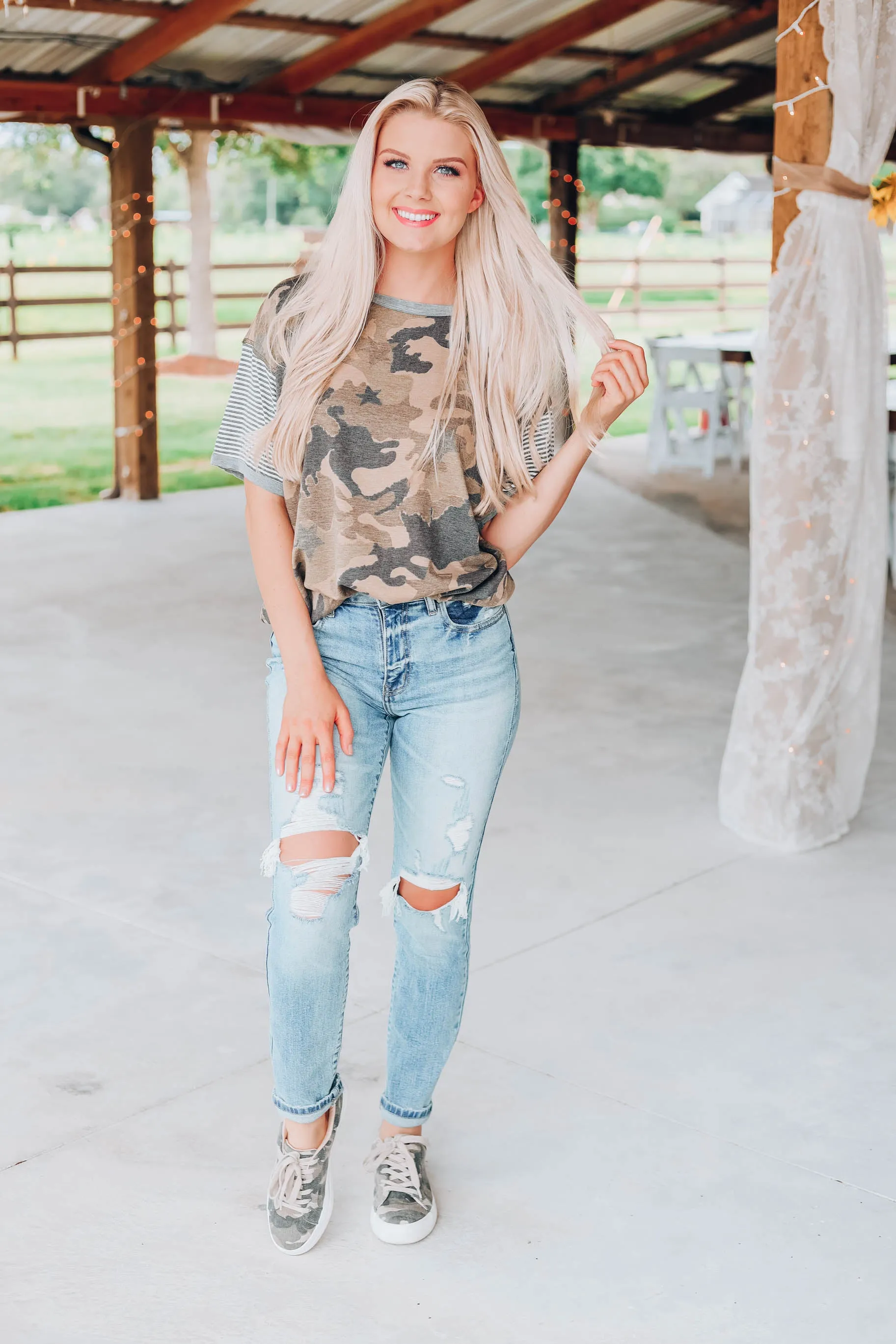Camo Kinda Girl Top