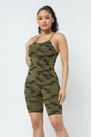 CAMO PRINT ROMPER