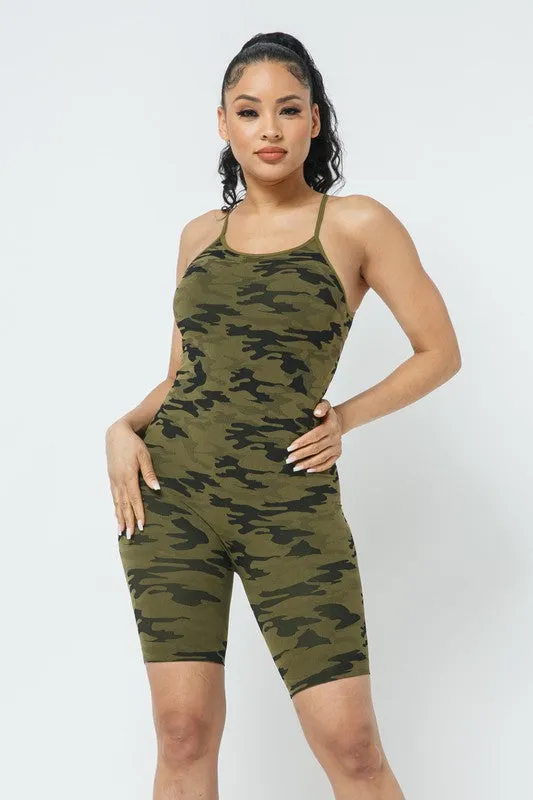 CAMO PRINT ROMPER