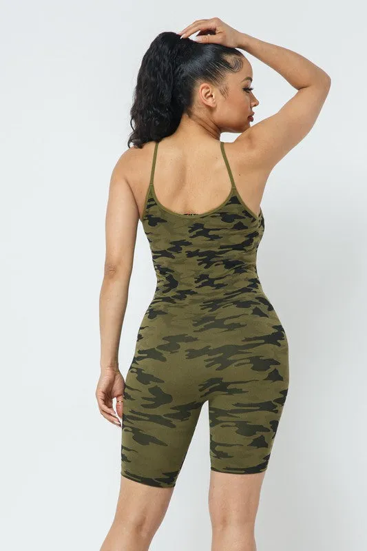 CAMO PRINT ROMPER