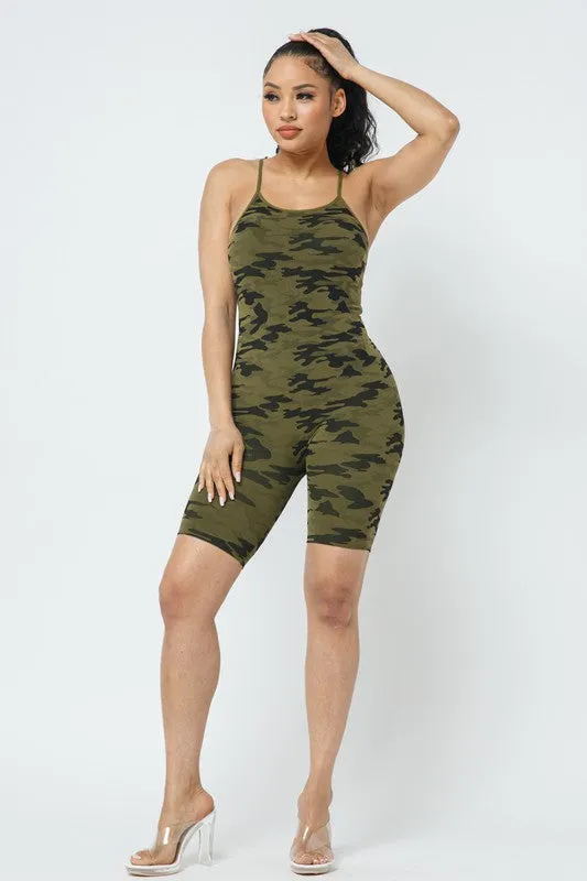 CAMO PRINT ROMPER