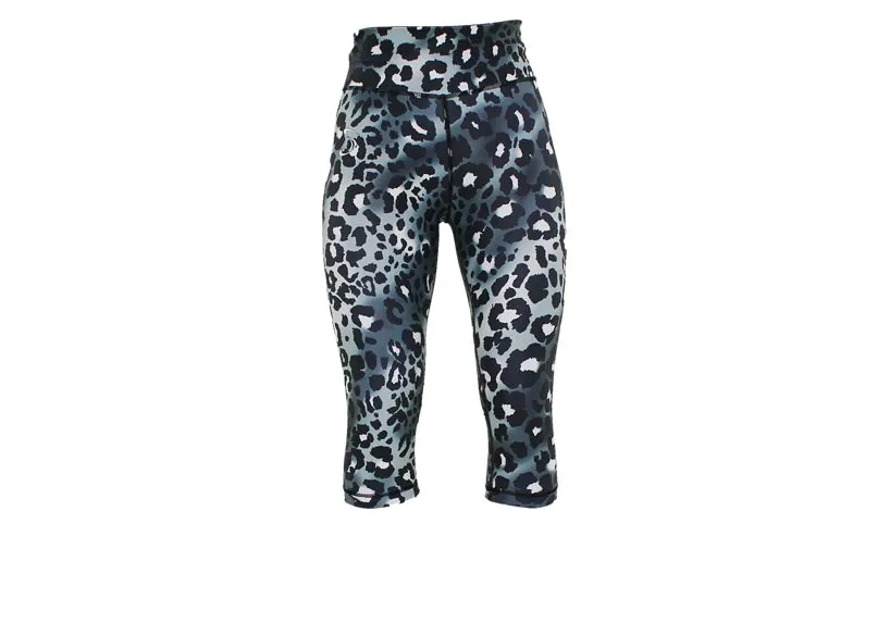 Capri Mirrored Leopard Leggings with pockets
