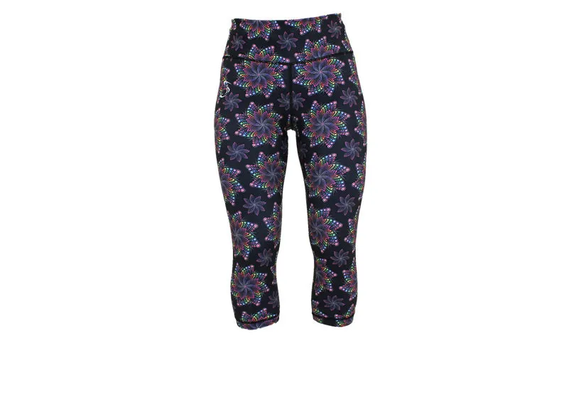 Capri Starburst leggings with pockets