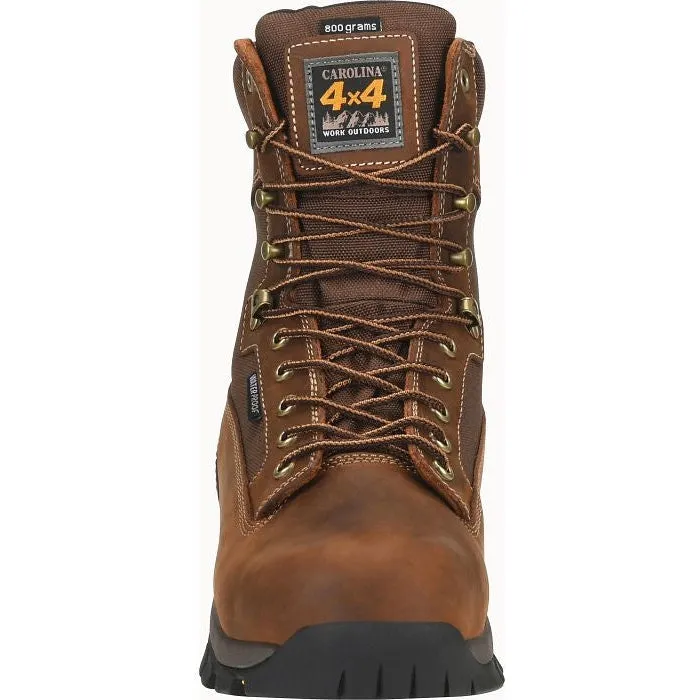 Carolina Men's Forrest 8" Soft Toe Waterproof Insulated Work Boot -Brown- CA4015