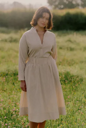 Cas Skirt | Cream Stripe
