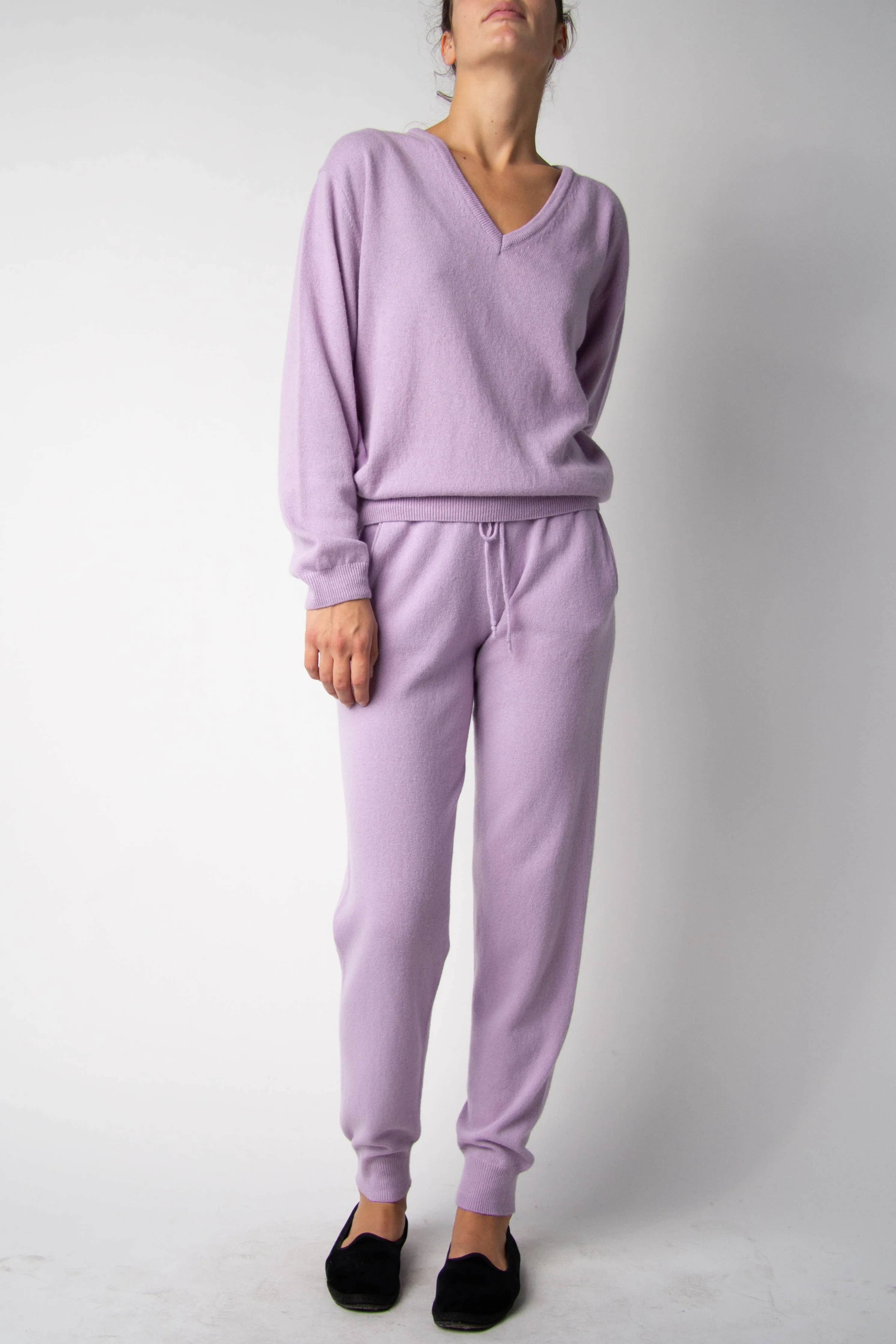 Cashmere Mix Yoga Pants (3D-Knit)