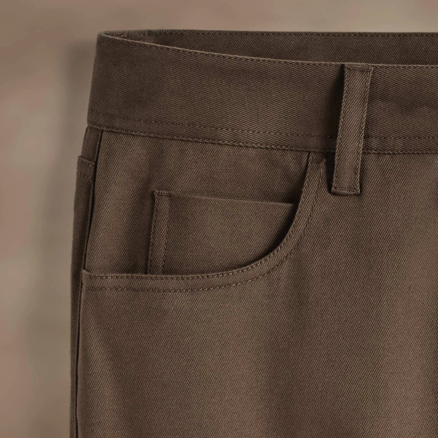 Cashmere Touch 5 Pocket Pant - Umber