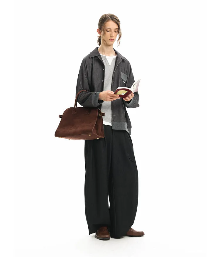 Casual pants with belt