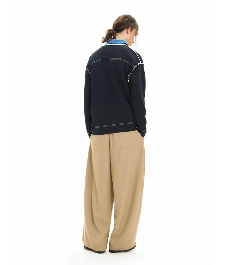 Casual pants with belt