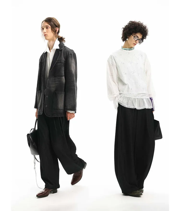 Casual pants with belt