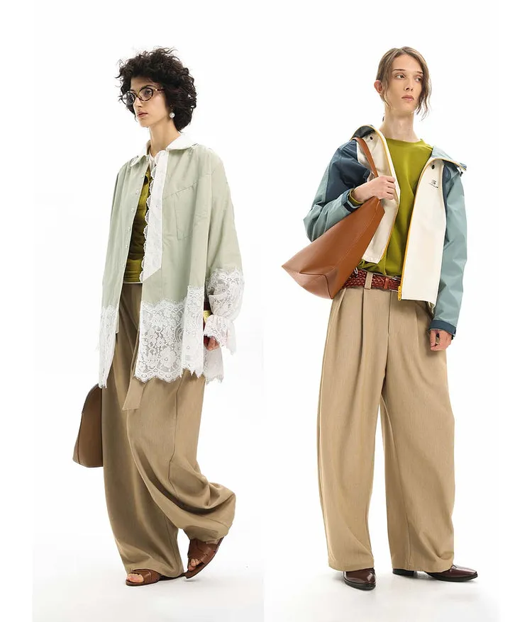 Casual pants with belt