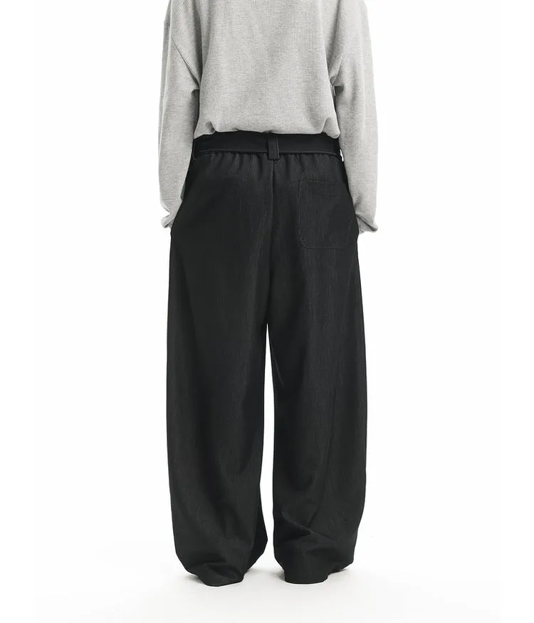 Casual pants with belt
