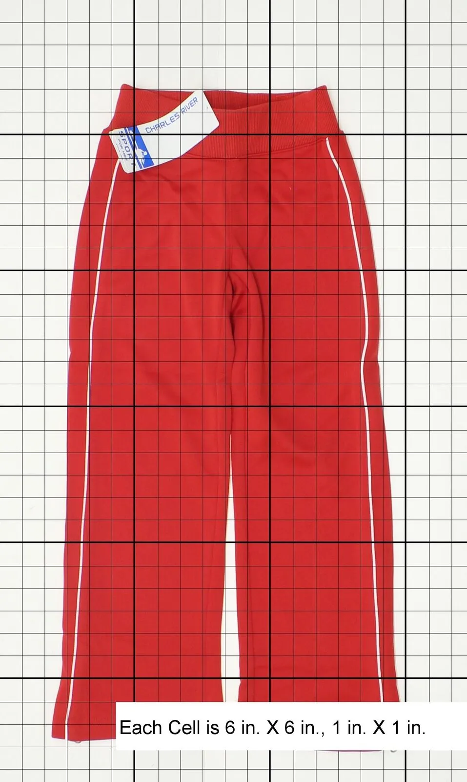 Charles River Apparlel Girls' Olympian Track Pants Red Small