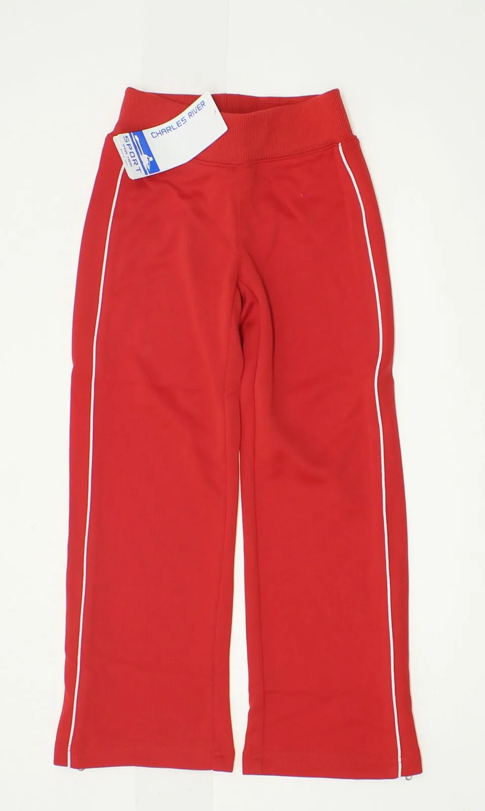 Charles River Apparlel Girls' Olympian Track Pants Red Small