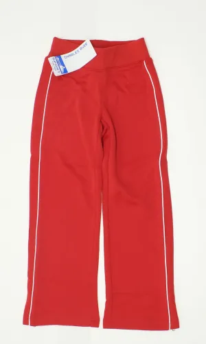 Charles River Apparlel Girls' Olympian Track Pants Red Small