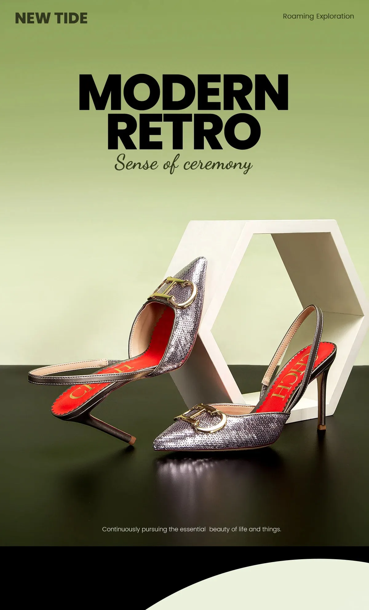 CHCH Destiny Strappy High Heels for Elegant Occasions