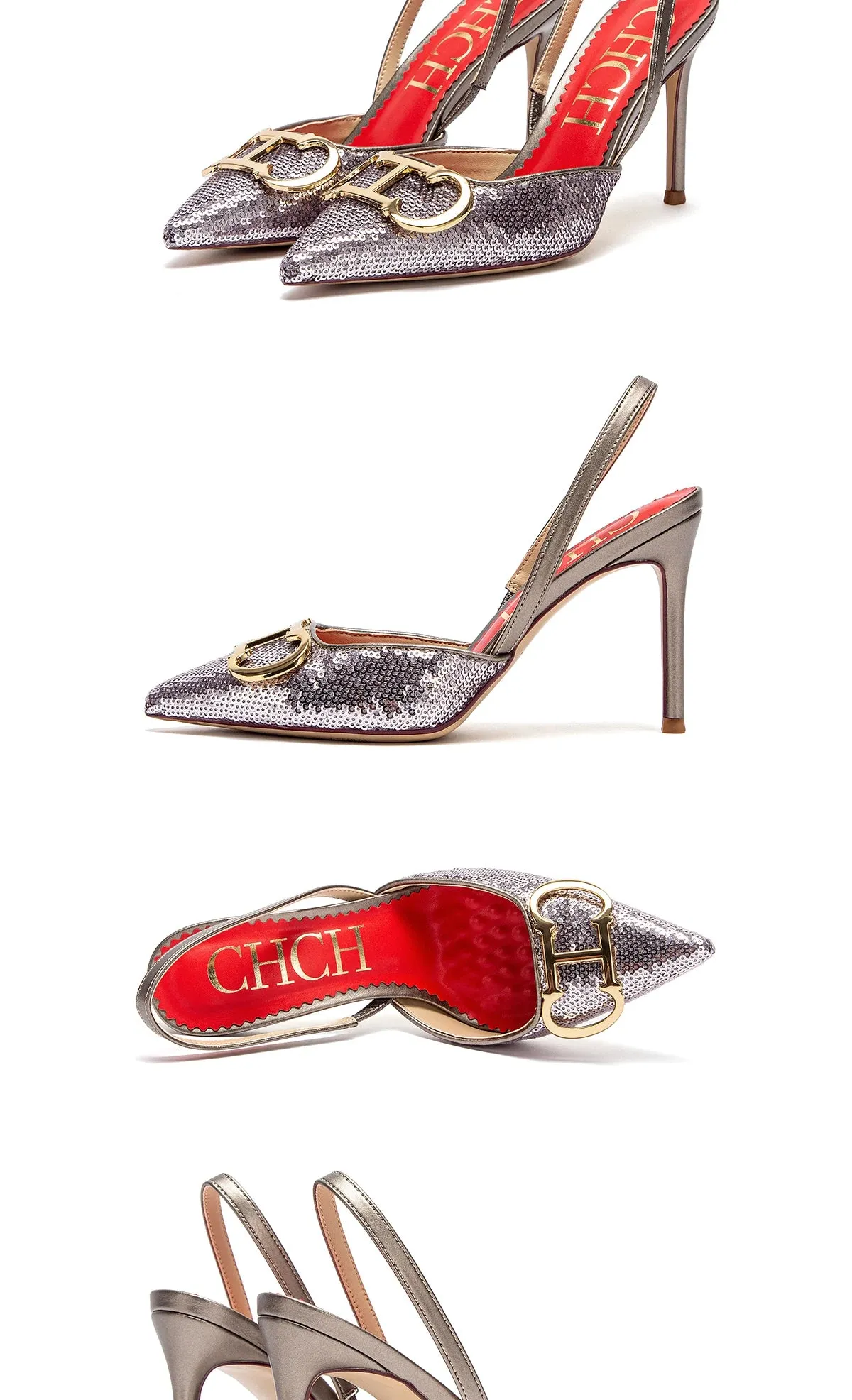 CHCH Destiny Strappy High Heels for Elegant Occasions