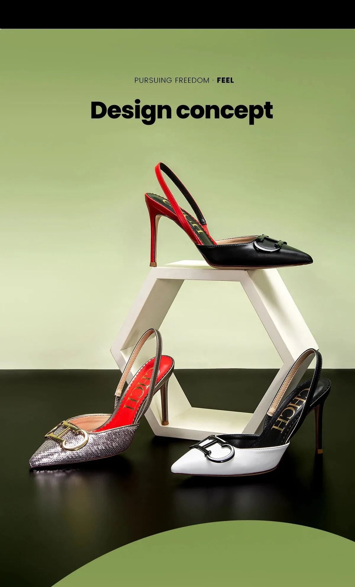 CHCH Destiny Strappy High Heels for Elegant Occasions