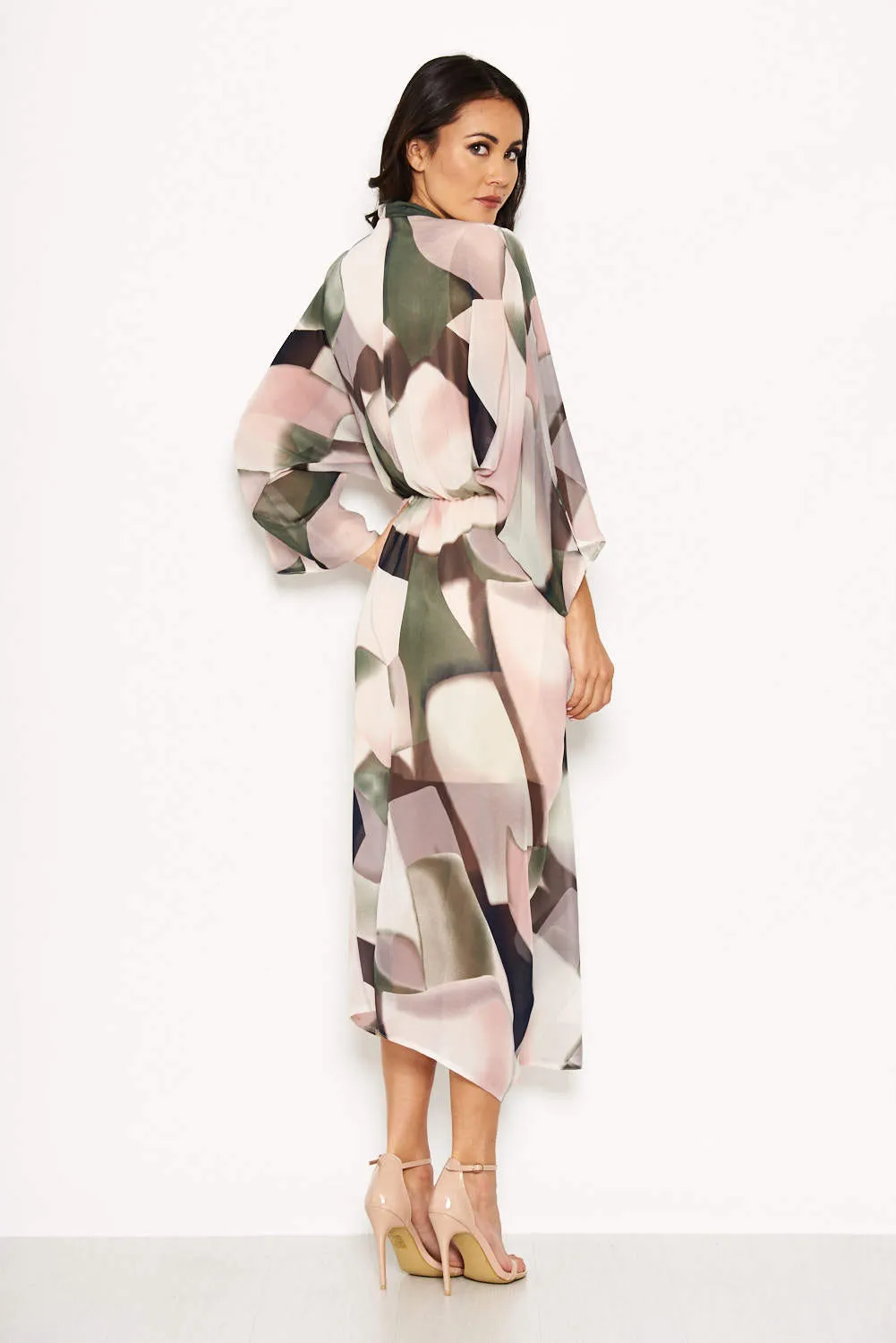 Chiffon Long Sleeved Maxi Dress