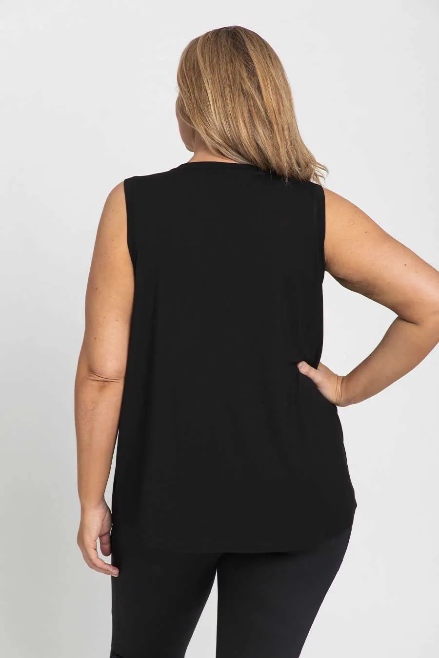 Classic Bamboo Tank - Black