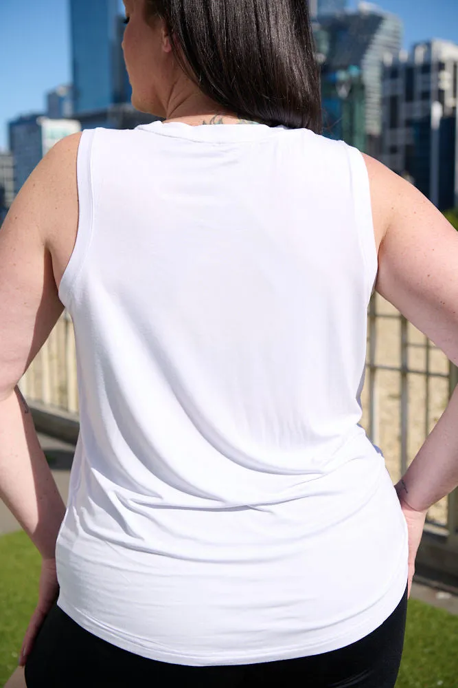 Classic Bamboo Tank - White