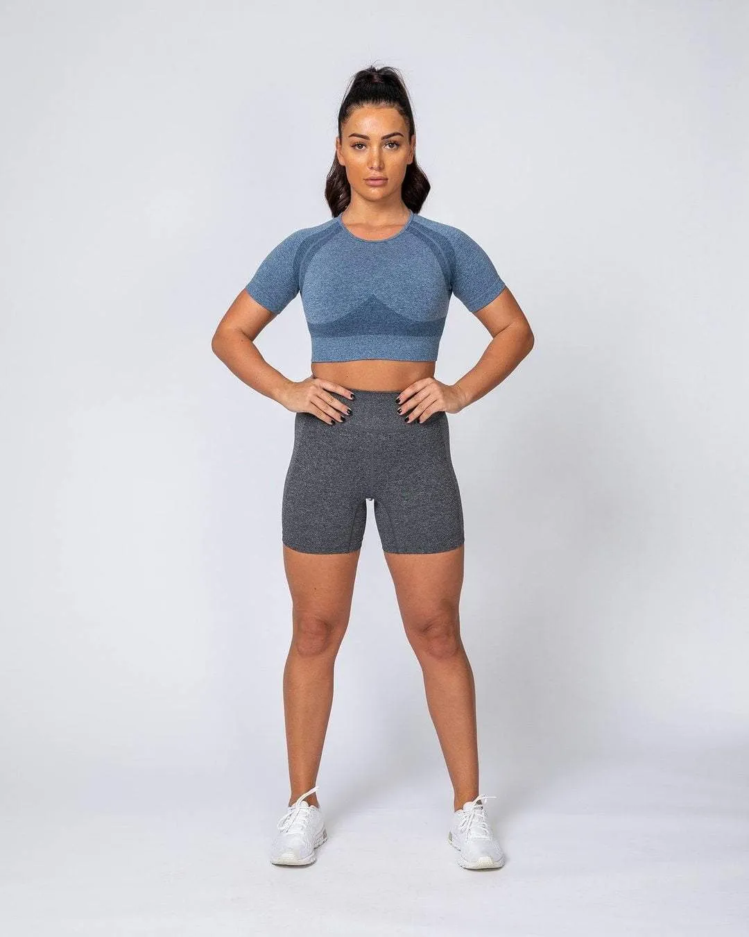 Classic Seamless Tee - Navy Marl