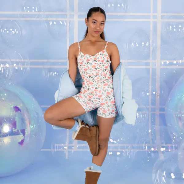 Claudia Dean - Bubble Bath Collection Roses Bike Shorts (Child)