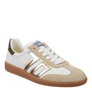 Cloud Sneaker in Beige & Gold