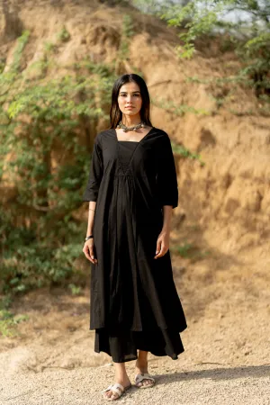 Coal Black Kurta Set