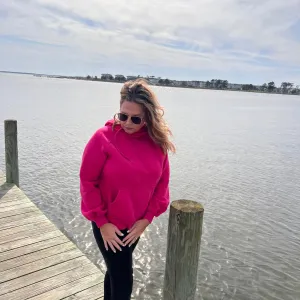 Coastal Tie Hoodie Assorted Colors | Cottage Beach