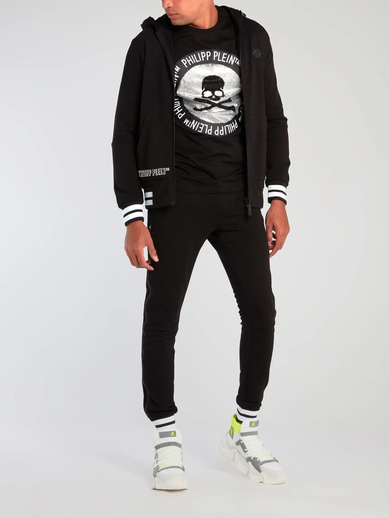 Contrast Stripe Trim Sweatshirt