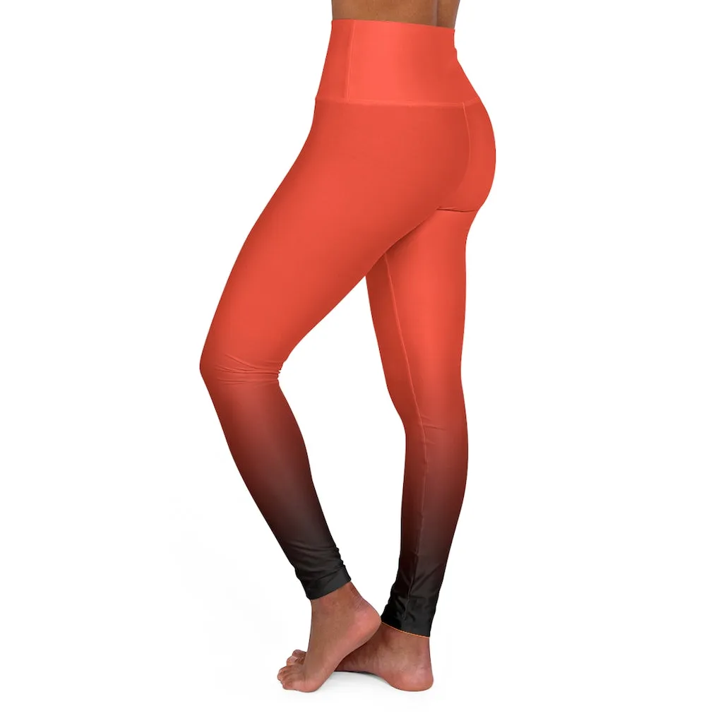 Coral Crest Yoga Leggings