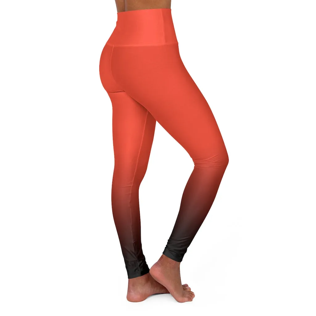Coral Crest Yoga Leggings
