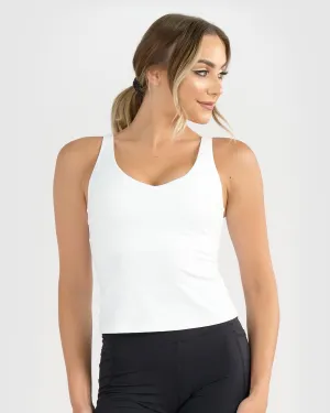 Core Trainer Dani Longline Tank White