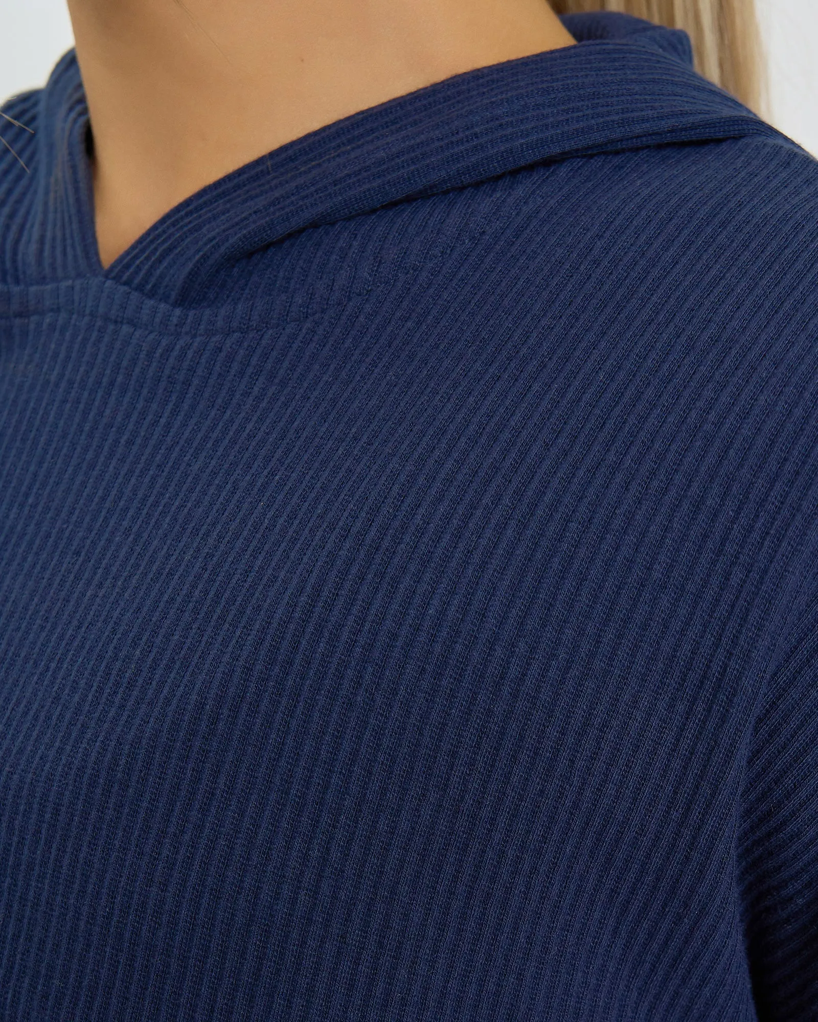 Core Trainer Evie Cropped Hoodie Navy