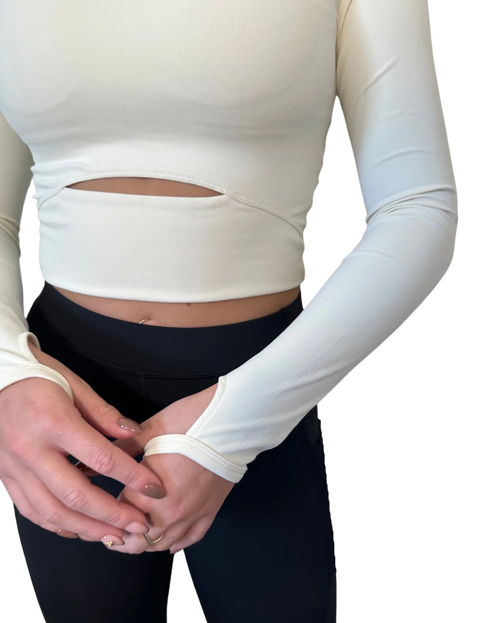 Core Trainer Kylie Active Crop Oatmeal