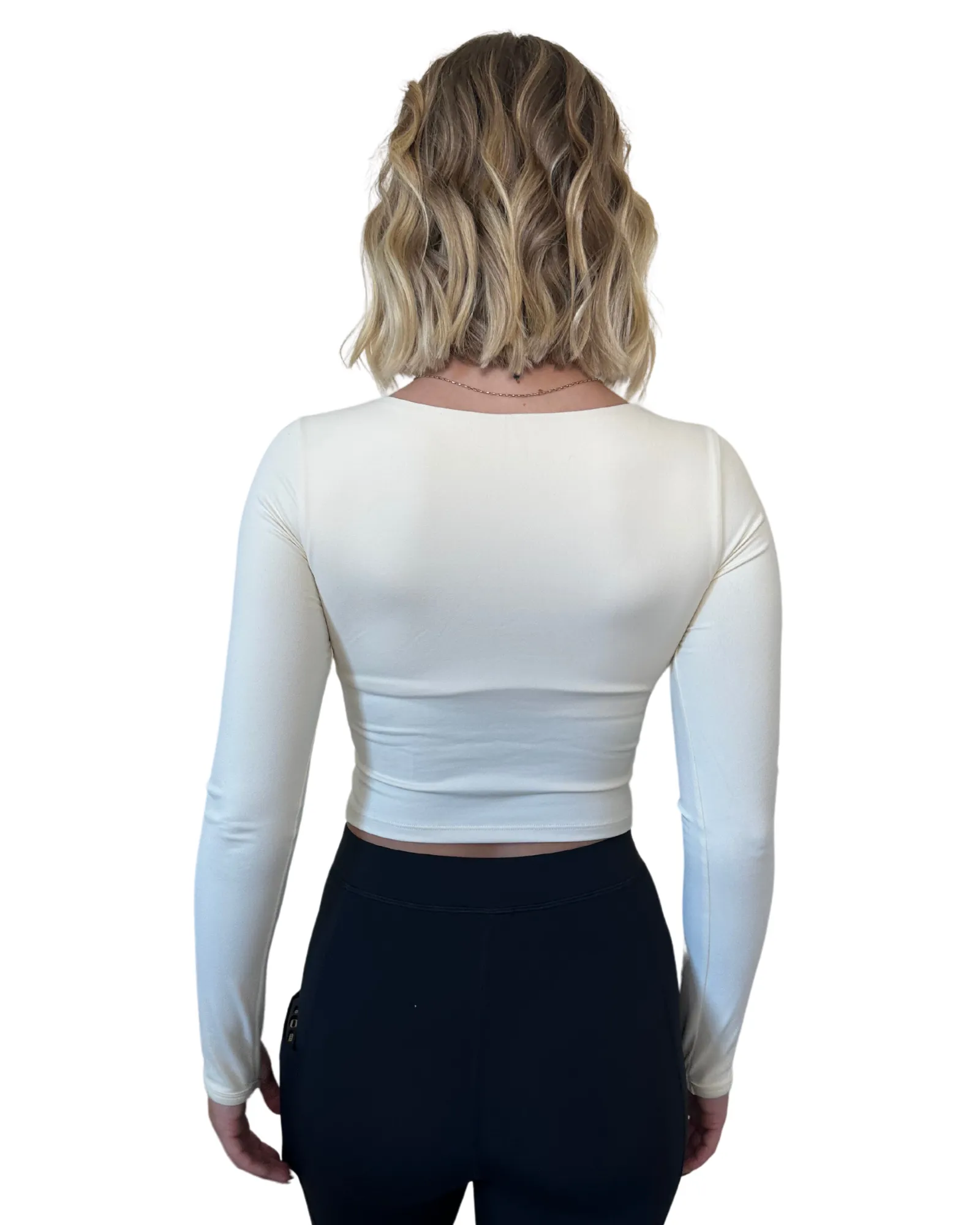 Core Trainer Kylie Active Crop Oatmeal