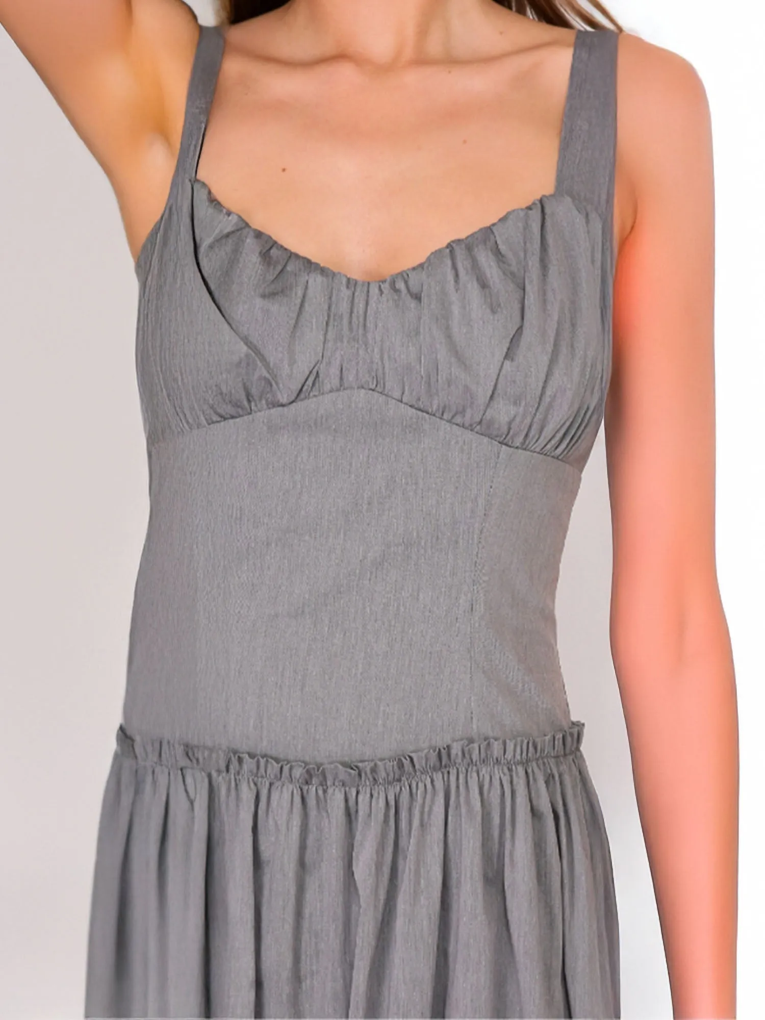 Corset Bodice  Fit & Flare Midi Dress