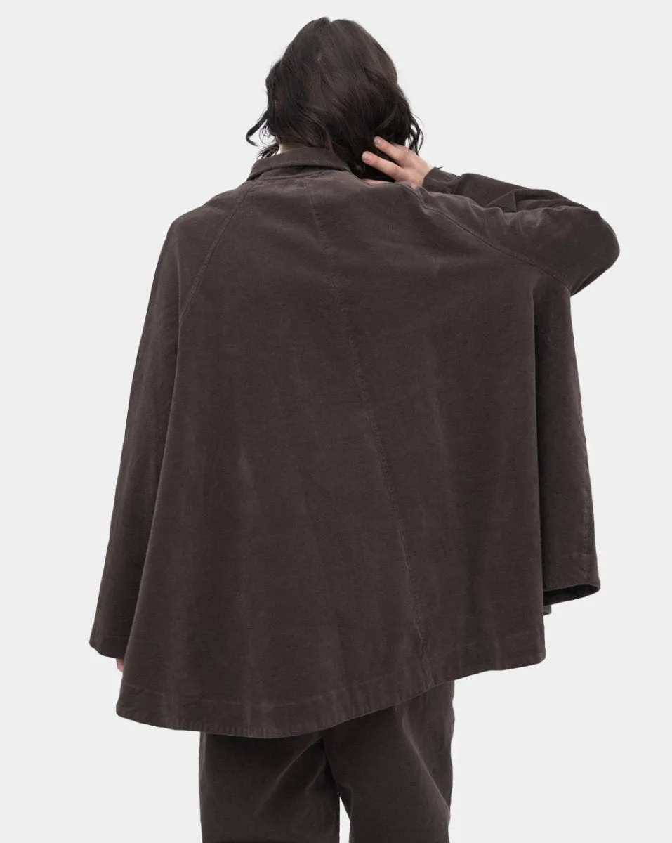 Cotton Flare Button Coat